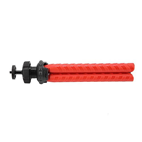 Action Camera Tripod, Foldable Tripod, Lightweight Rotation Durable for Mobile Phone for Small Size Action Cameras(red)