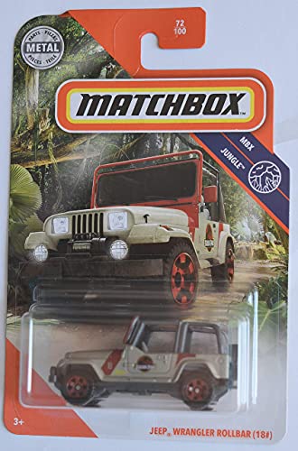 Matchbox Jeeps Wrangler Rollbar (18#), [Gray] Jungle 72/100