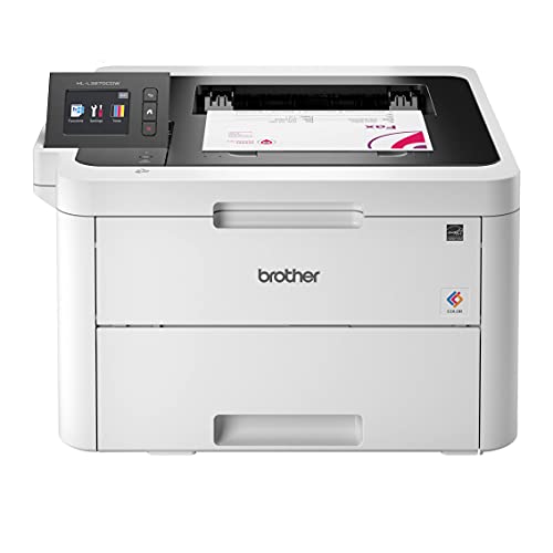 Brother HL-L3270CDWB Compact Wireless Digital Color Laser Printer with NFC for Office – Print Only – 2.7″ Color Touchscreen, Auto Duplex Printing, 25 ppm, 250 Sheet, Tillsiy Printer Cable