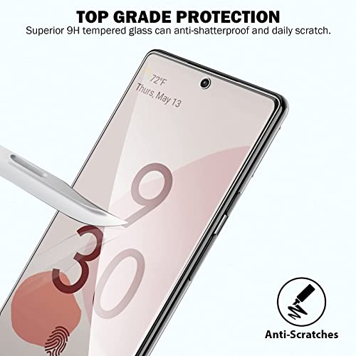 [2+2 Pack] EGV Compatible with Google Pixel 6, 2 Pack Screen Protector Tempered Glass + 2 Pack Camera Lens Protector [Easy Installation] Fingerprint Unlock [Anti-Scratch] [No-Bubble] [Work with Case] | The Storepaperoomates Retail Market - Fast Affordable Shopping