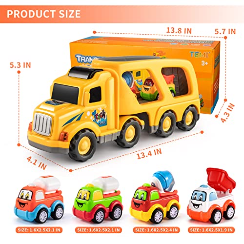 Kids Toys Truck for Toddler Boys Girls Toys for 3 4 5 6 Year Old Boys, 5 in 1 Friction Power Construction Toys Car Carrier Vehicle Toddler Toys Age 2-4 Baby Toys, for Kids Age 3 4 5 6 | The Storepaperoomates Retail Market - Fast Affordable Shopping