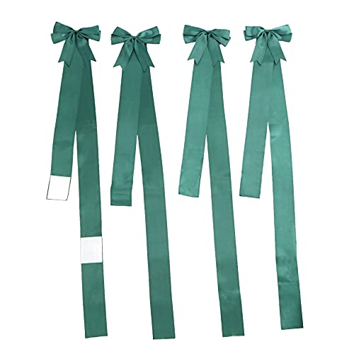 The Lakeside Collection Holiday Ribbons for Use on Furniture and Room Accents – Set of 4 – Green