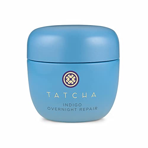 TATCHA Indigo Overnight Repair: Serum in Cream Treatment, Fragrance Free, 50ml | 1.7 oz