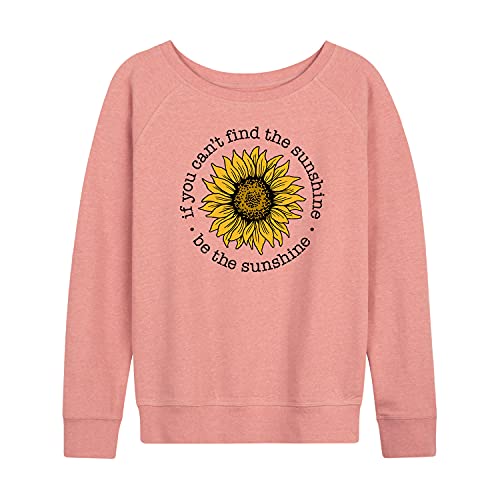 Instant Message – Be The Sunshine Sunflower – Women’s Lightweight French Terry Pullover – Size 3X