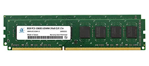 Adamanta 16GB (2x8GB) DDR3 1333MHz PC3-10600 Unbuffered Non-ECC UDIMM 2Rx8 1.5v CL9 Desktop Memory Upgrade DRAM RAM