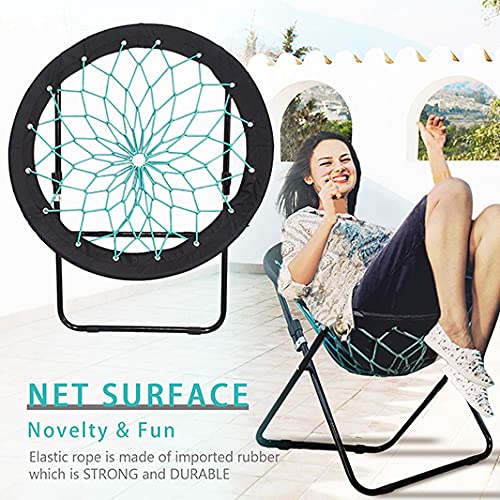 HYMnature Comfortable Bungee Chair Lightweight and Portable Dish Bungee Chairs Folding Flexible Seating for Dorm Bedroom Office Patio Outdoor Camping Chair Great for Gift | The Storepaperoomates Retail Market - Fast Affordable Shopping