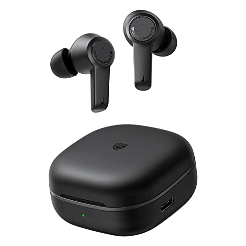 SoundPEATS T3 Wireless Earbuds Active Noise Cancelling Bluetooth 5.2 Headphones in-Ear ANC Earphones with Transparency Mode, Sound+ AI ENC Tech for Clear Calls, Touch Control, Immersive Stereo Sound