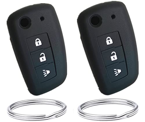 silicone Smart Key fob Covers Case compatible with NISSAN flip remote key CV4507 CWTWB1G767 H0561-4BA1A 28268-4BA1A
