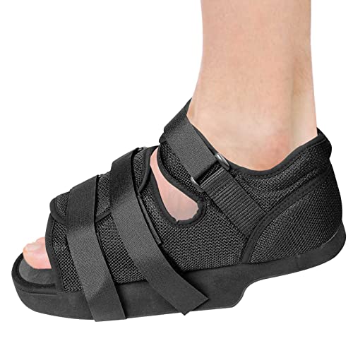 GHORTHOUD Post-op Shoes Heel Wedge Healing Shoe Lightweight Heel Relief Medical Orthopedic Foot Brace Off-loading Shoes for Ulcerations, Feet Wounds(Medium)