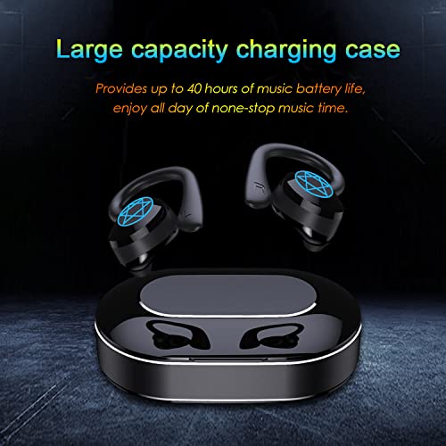 Wireless Earbuds, Bluetooth Sport Earphone with Earhook, Ear Buds Built-in Microphone, Perfect Sound Long Distance Connection Stereo Sound Noise Cancelling Headsets for Workout, Running, Gym | The Storepaperoomates Retail Market - Fast Affordable Shopping