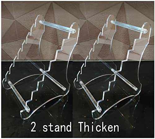 Clear Knife Display Rack Holder 8 Pcs,Thickening,2 Stand