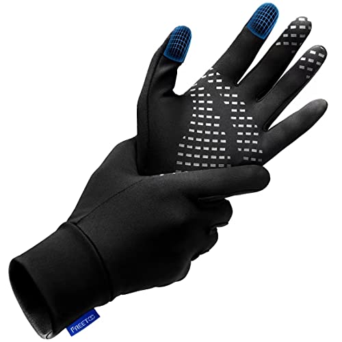 FREETOO Touchscreen Running Gloves for Men Women, [Snug-fit] Cold Weather Gloves Liners, [Excellent Dexterity] [Anti-Slip] Winter Golf Gloves