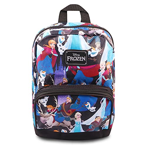 Fast Forward New York Disney Frozen Mini Backpack for Women — Canvas Disney Frozen Backpack Purse Shoulder Bag for Adults, Teens