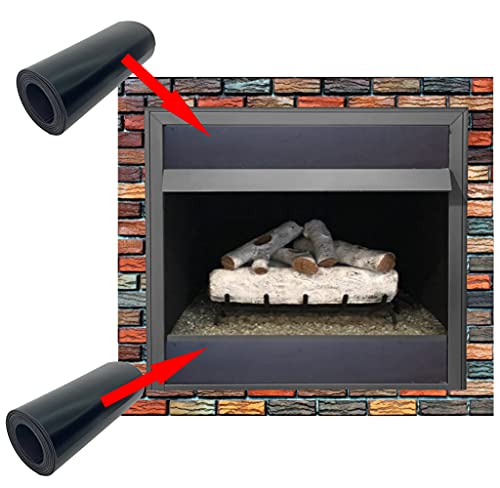 Neattec Magnetic Fireplace Draft Stopper – Fireplace Cover to Block Cold Air from Vent to Prevent Heat Loss – Magnet Fireplace Screen – Indoor Chimney Draft Blocker Vent Covers- 36″ x 6″ – Pack of 2