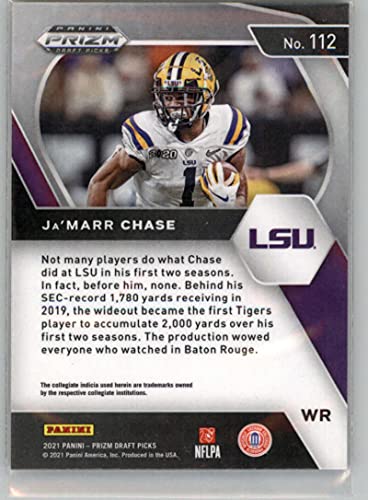 2021 Panini Prizm Draft Picks #112 Ja’Marr Chase LSU Tigers RC Rookie Football Trading Card | The Storepaperoomates Retail Market - Fast Affordable Shopping
