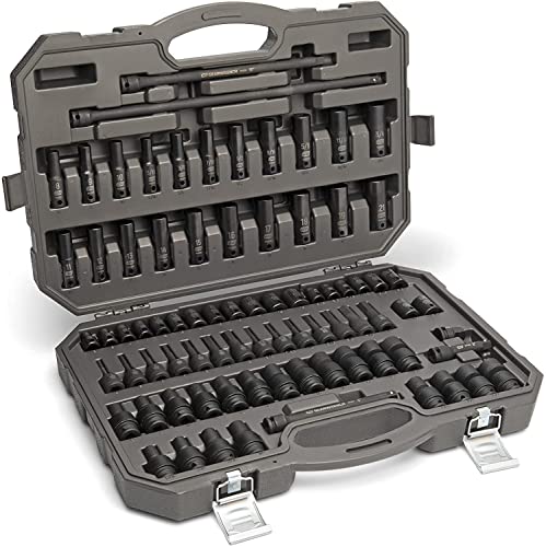 GEARWRENCH 65 Piece 1/2″ Drive Standard & Deep SAE/MM Impact Socket Set – 89095 | The Storepaperoomates Retail Market - Fast Affordable Shopping