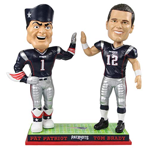 Tom Brady New England Patriots Tom Brady High Fiving Mascot Bobblehead NFL