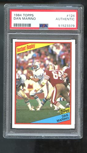 1984 Topps #124 Dan Marino Instant Replay ROOKIE Year PSA AUTHENTIC Graded Football Card
