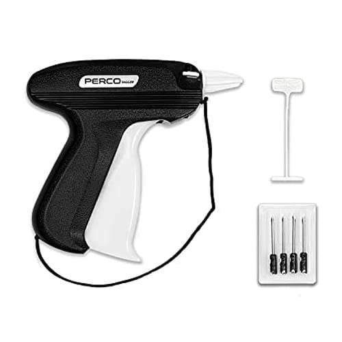Perco Tagging Gun for Clothing Kit with Extra Needles & Labels (Tag Gun Mini Kit)
