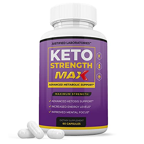 Keto Strength Max 1200MG Pills Includes Apple Cider Vinegar goBHB Strong Exogenous Ketones Advanced Ketogenic Supplement Ketosis Support for Men Women 60 Capsules