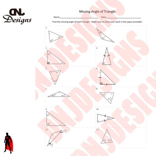 Geometry Find Missing Angle of Triangle