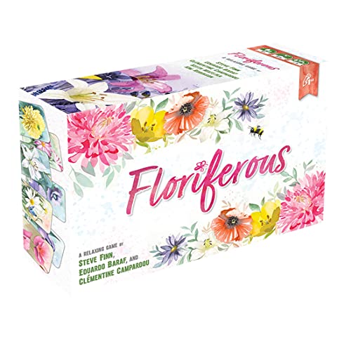 Pencil First Games Floriferous Card Game – A Relaxing Garden Game of Picking, Pairing, and Arranging Flowers for 1-4 Players