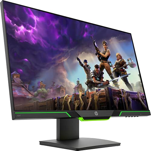 HP Gaming Desktop Computer Widescreen Monitor X27i 2K QHD 2560 x 1440 27 Inch, HDMI & Display Port, Response time 4 ms, 16.7 Million Colors, Horizontal and Vertical Viewing Angel 178 (Renewed), Black