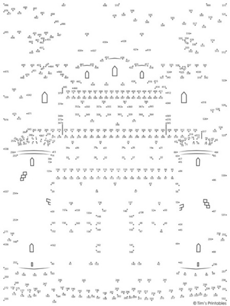 Castle Extreme Dot-to-Dot / Connect the Dots PDF