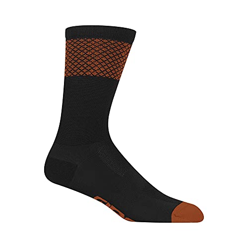 Giro Comp Racer High Rise Adult Cycling Socks – Black/Bright Red (2023), Medium