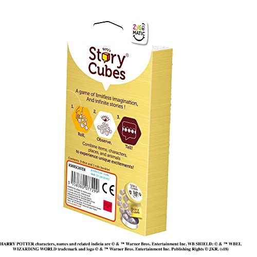 Zygomatic Rory’s Story Cubes Harry Potter Edition | Storytelling Game for Kids and Adults | Fun Family Game | Creative Kids Game | Ages 6 and up | 1+ Players | Average Playtime 10 Minutes | Made | The Storepaperoomates Retail Market - Fast Affordable Shopping