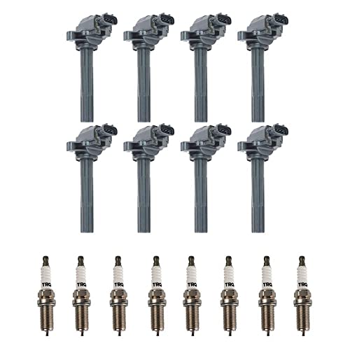 TRQ Ignition Coil & Iridium Spark Plug Kit Set for Lexus GS400 LS400 SC400 V8
