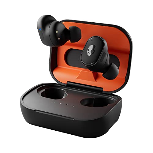 Skullcandy Grind Fuel True Wireless In-Ear Earbuds – True Black/Orange