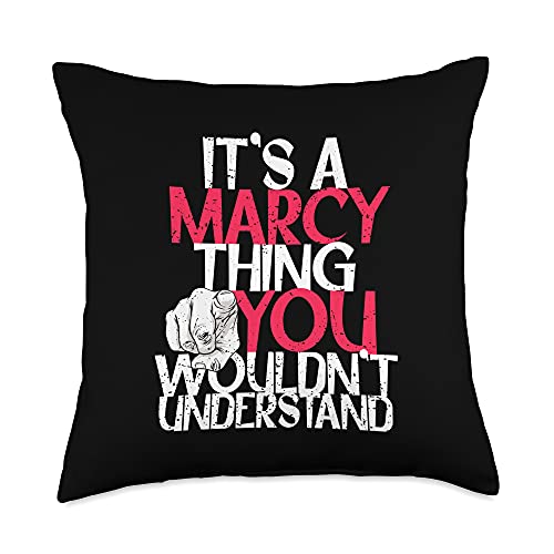 Custom Marcy Gifts & Accessories for Women It’s A Marcy Thing You Wouldn’t Understand Throw Pillow, 18×18, Multicolor