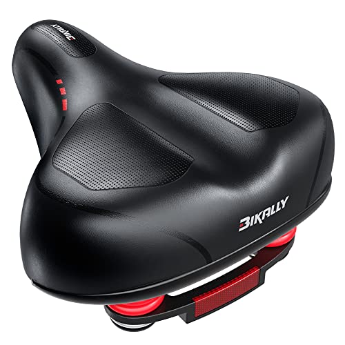 Comfortable Bike Seat, Bikally Compatible with Peloton, Electric & Mountain Bikes, Wide Bike Saddle Replacement with Cushion for Men and Women Universal, Shock Absorbing, Waterproof | The Storepaperoomates Retail Market - Fast Affordable Shopping