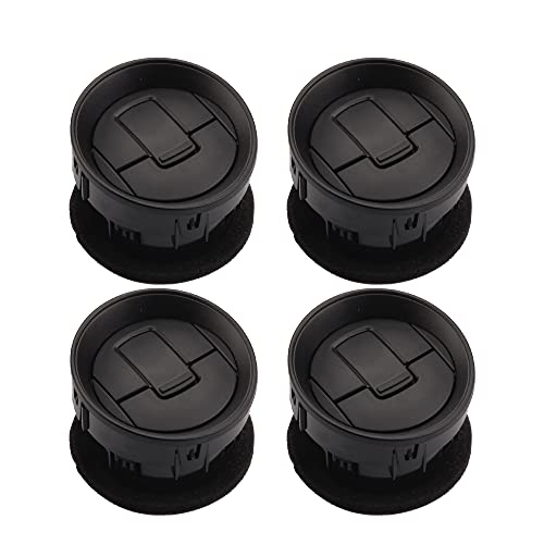 Dasbecan 4pcs Lacquer Black Dashboard Air Conditioning AC Heater Vent Compatible with Ford F150 2009-2014 Replaces#9L3Z-19893-AA 9L3Z19893AA