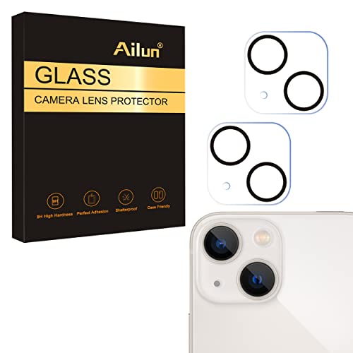 Ailun Camera Lens Protector for iPhone 13 6.1″ ＆ iPhone 13 Mini 5.4″,Tempered Glass,9H Hardness,Ultra HD,Anti-Scratch,Easy to Install,Case Friendly [Does not Affect Night Shots]