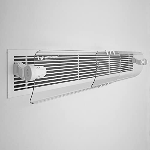 Witforms / Central – Adjustable AC air Deflector Suitable for Central air conditioner’s Register and Grille. Enhance Cooling and Heating Circulation, Transparent