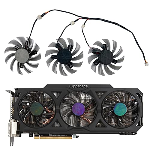 inRobert 75mm 2Pin 3Pin Video Card Fan Replacement for Gigabyte R9 270X 280X 290X Graphics Card (PLD08010S12H) | The Storepaperoomates Retail Market - Fast Affordable Shopping