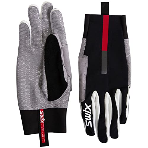 Swix Unisex Triac Pro Stretchy Elastic Moisture-Resistant Water-Repellent Woven Slim Fit Winter Sports Skiing Gloves, Black, 9