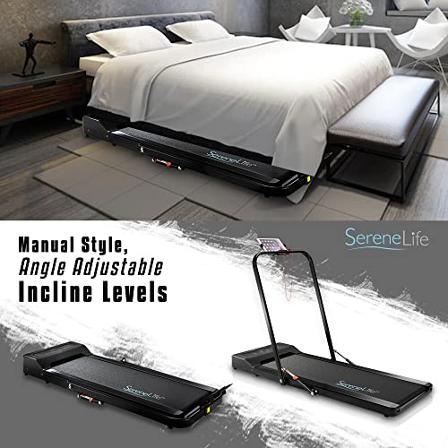 SereneLife 2 in 1 Under Desk Treadmill, 2.5HP Folding Electric Treadmill Walking Jogging Machine for Home Office with Remote Control Installation-Free | The Storepaperoomates Retail Market - Fast Affordable Shopping