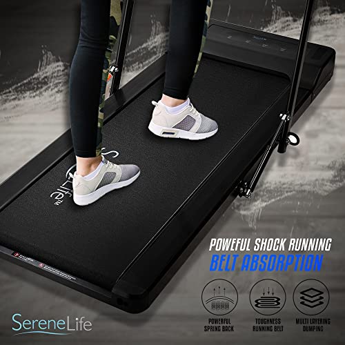 SereneLife 2 in 1 Under Desk Treadmill, 2.5HP Folding Electric Treadmill Walking Jogging Machine for Home Office with Remote Control Installation-Free | The Storepaperoomates Retail Market - Fast Affordable Shopping