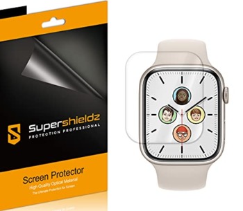 (3 Pack) Supershieldz Designed for Apple Watch Series 8/7 (45mm) Screen Protector, High Definition Clear Shield (TPU) | The Storepaperoomates Retail Market - Fast Affordable Shopping