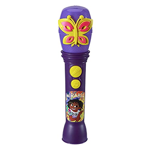 eKids Disney Encanto Toy Microphone for Kids, Built-in Music and Flashing Lights