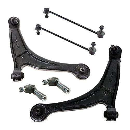 Front Control Arm Ball Joint Sway Bar Link Tie Rod Steering Suspension Kit 6pc