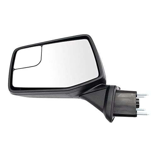 TRQ MRA09696 Left Drivers Side Door Mirror with Manual Folding Manual Adjustment Blind Spot Mirror Compatible with 2019-2020 Chevrolet Silverado 1500