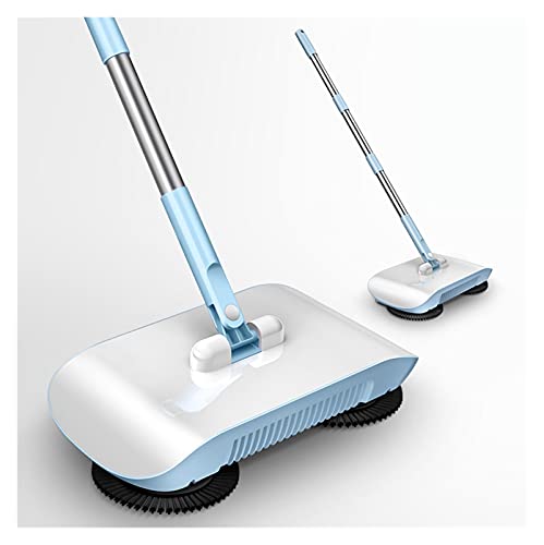 JUSTHENGGUANG Electric Brooms Smart Broom Robot Vacuum Cleaner Floor Home Kitchen Sweeper Mop Sweeping Machine Handle Household Mop For Cleaning Floors Cleaning utensils (Color : Blue within 6 pads)