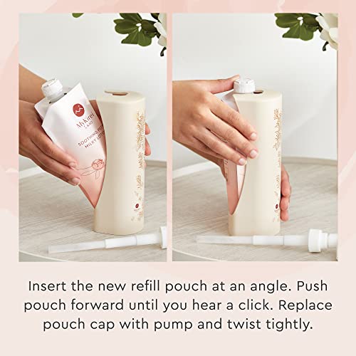 MyKirei by KAO Soothing Peony Milky Lotion, Peony Extract and Rice Water, Sustainable Bottle, with Reusable Lotion Dispenser, 11.5 FL OZ | The Storepaperoomates Retail Market - Fast Affordable Shopping