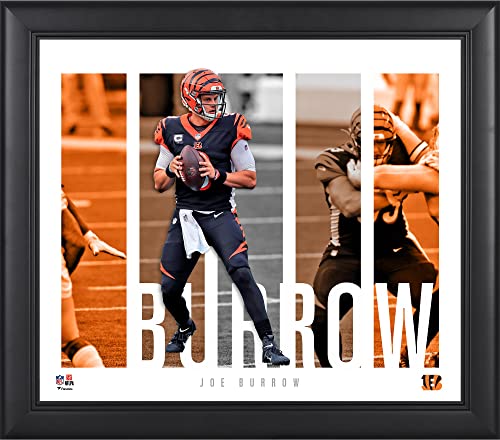Joe Burrow Cincinnati Bengals Framed 15″ x 17″ Player Panel Collage – NFL Player Plaques and Collages