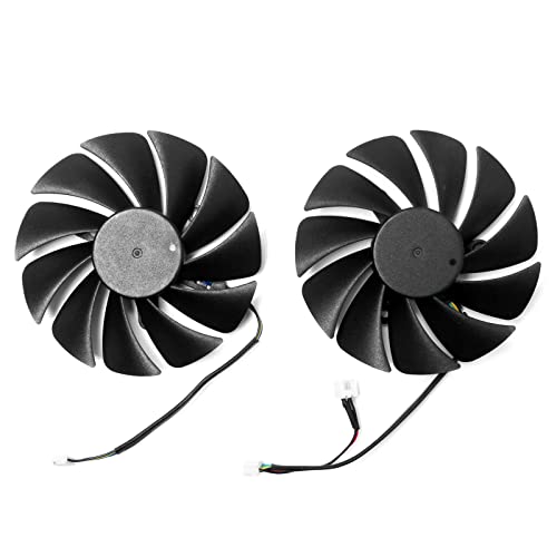 XHSESA Replacement PLA09215B12H Graphics Card Cooling Fan Video Card Cooler Fan for Lenovo/Dell RTX 3060 3070 3080 3090 Repair Part (Left + Right)