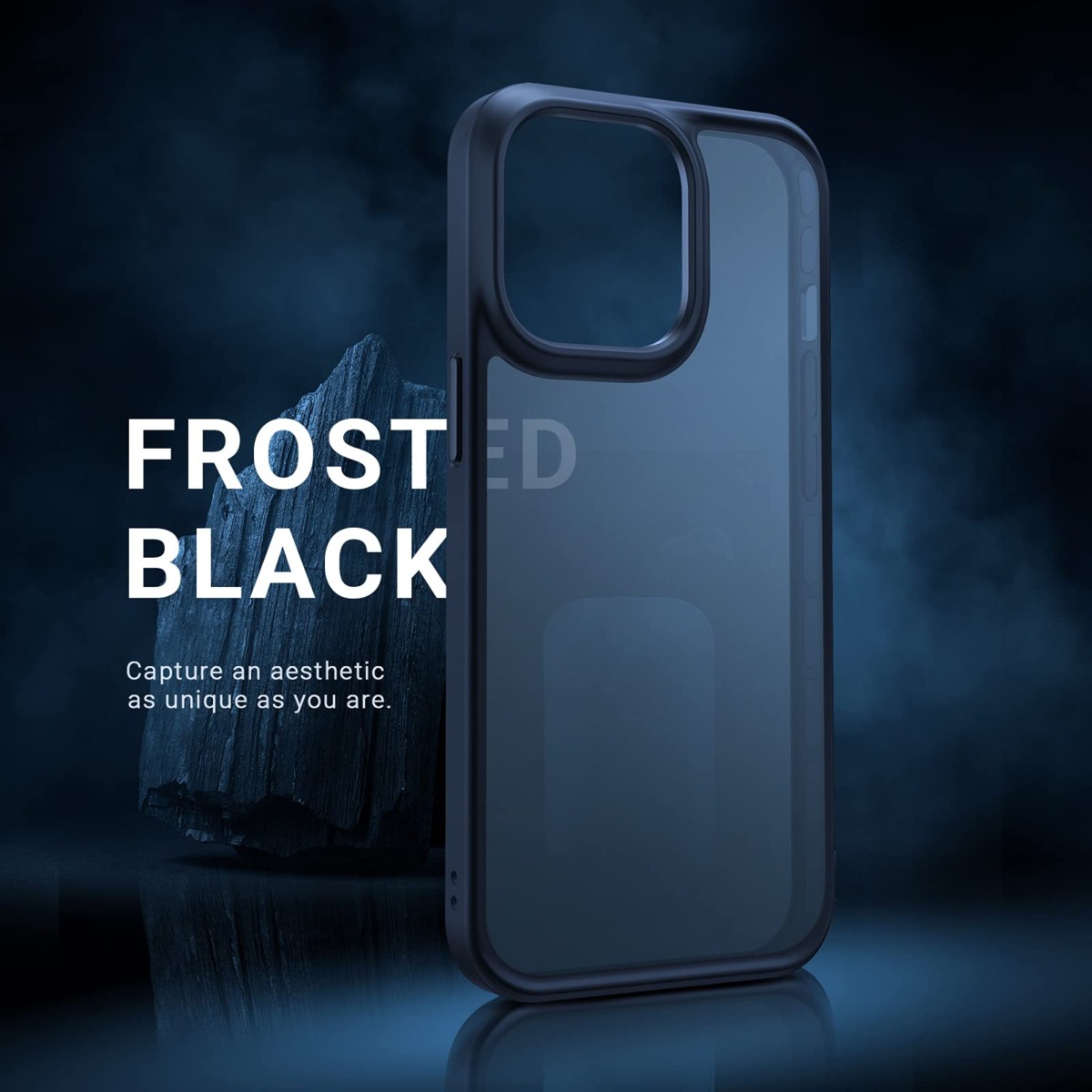 TORRAS Shockproof Compatible for iPhone 13 Pro Max Case, [Military Grade Drop Protection] [Sleek Premium Touch] Translucent Matte Phone Case for iPhone 13 Pro Max Case, Guardian Series, Black | The Storepaperoomates Retail Market - Fast Affordable Shopping